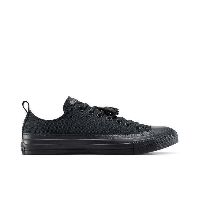Baskets CHUCK TAYLOR ALL STAR CRAFTED CANVAS + LEATHER LOW TOP noir/noir/noir <span itemprop=