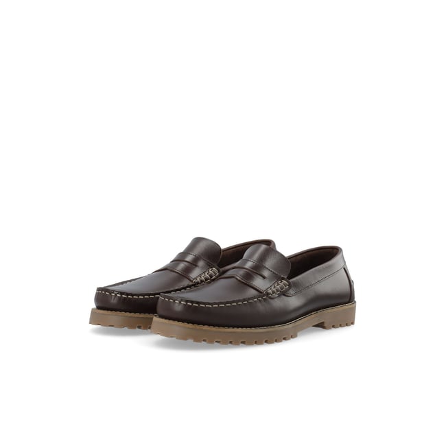 Mocassins En Cuir - BIANCO