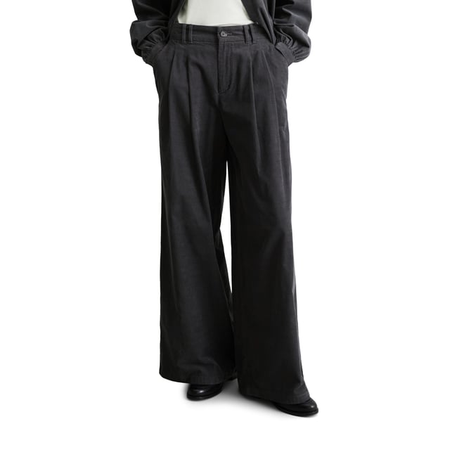 Pantalon en velours côtelé à plis larges en coton biologique - MARC O’POLO DENIM