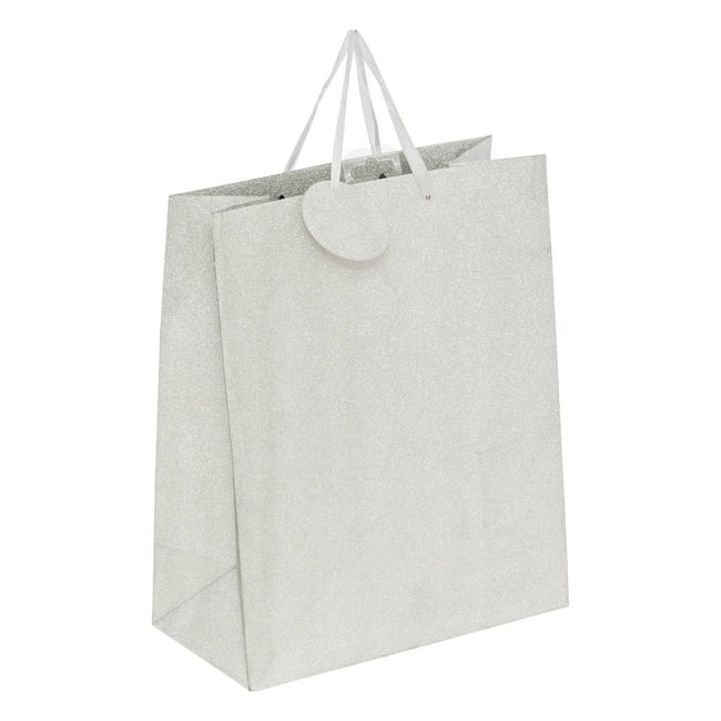 Sac cadeau paillettes taille moyenne rouge - ATMOSPHERA