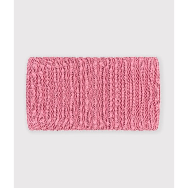 Baby-snood, effen tricot, gevoerd met fleece <span itemprop=