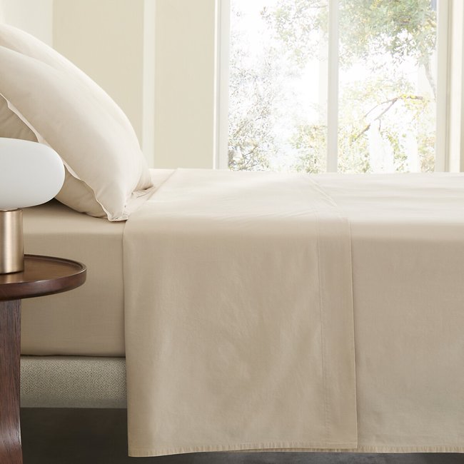 Drap plat en percale de coton lavé, Sabbal - AM.PM