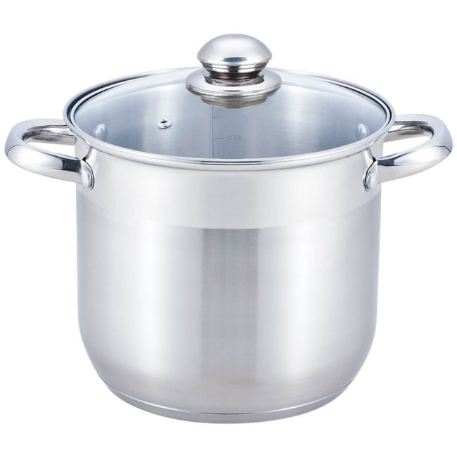 Marmite 20cm inox avec couvercle inox <span itemprop=
