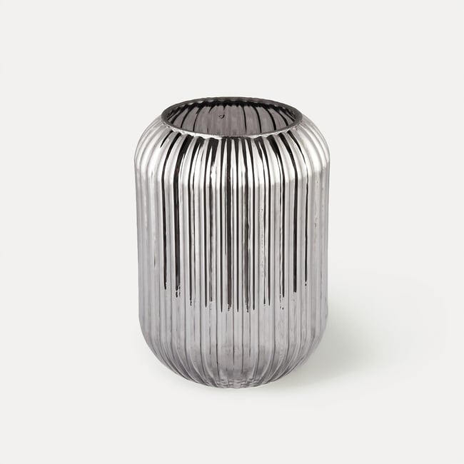 Ваза Line D20F / Лайн Д20Ф дымчатый SO'HOME