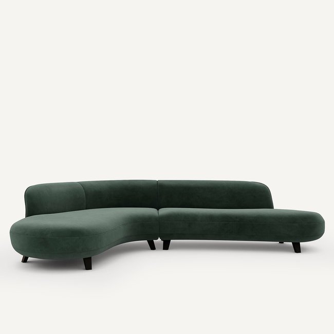 Ecksofa Rosebury, Samt, Design by E. Gallina - AM.PM