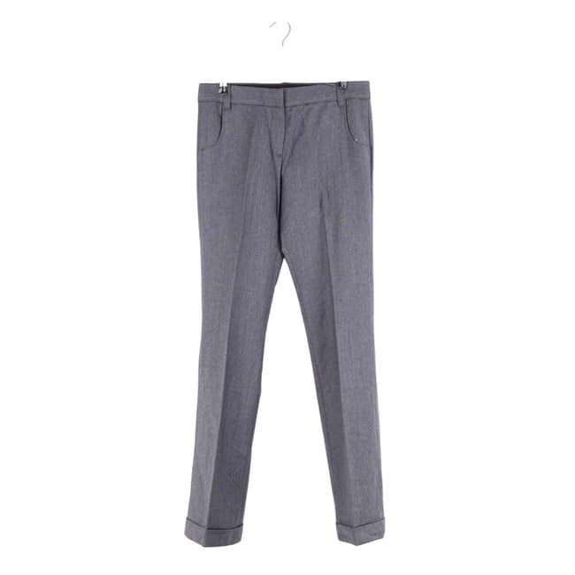 Pantalon droit - Très Bon État gris <span itemprop=