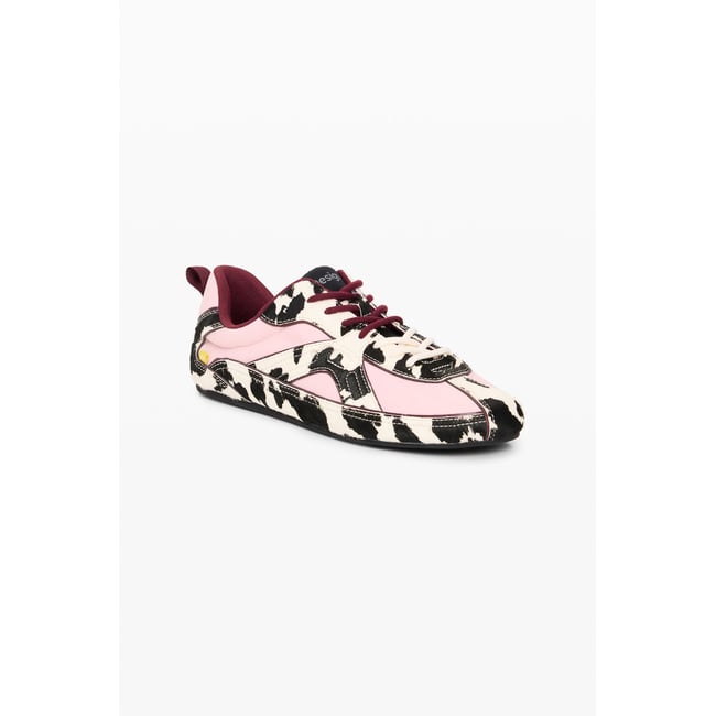 Baskets 100 % cuir multicolore <span itemprop=