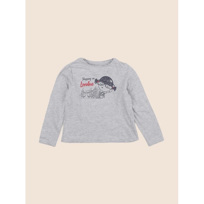 Tee-shirt - Bon état gris <span itemprop=