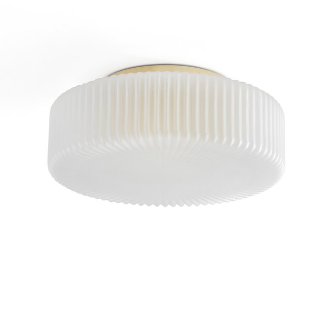 Phéradé Opaline Streaked Glass Ceiling Light, white, LA REDOUTE INTERIEURS