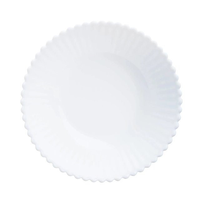 6 coupelles blanches en opale 16 cm -BLOOM Couleur blanc <span itemprop=