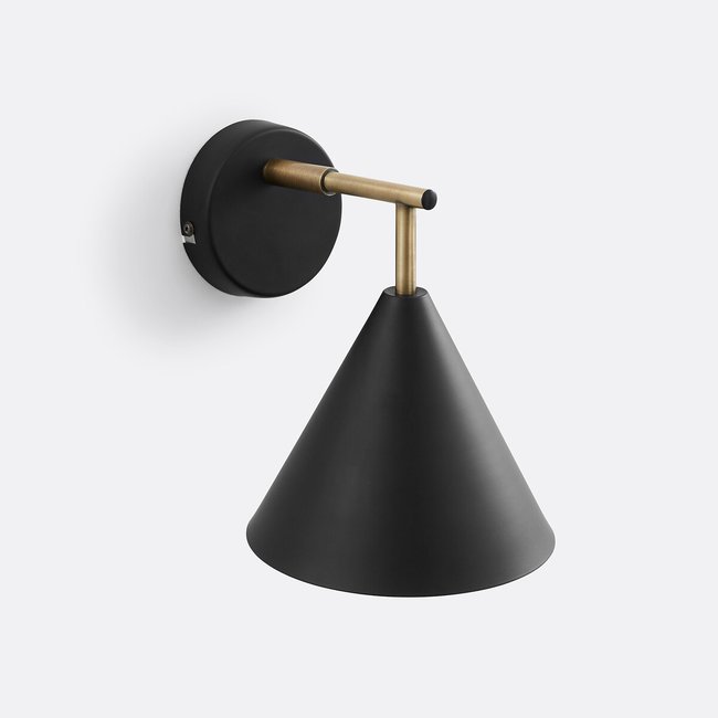 Hiba Metal Adjustable Wall Light, black/brass, LA REDOUTE INTERIEURS