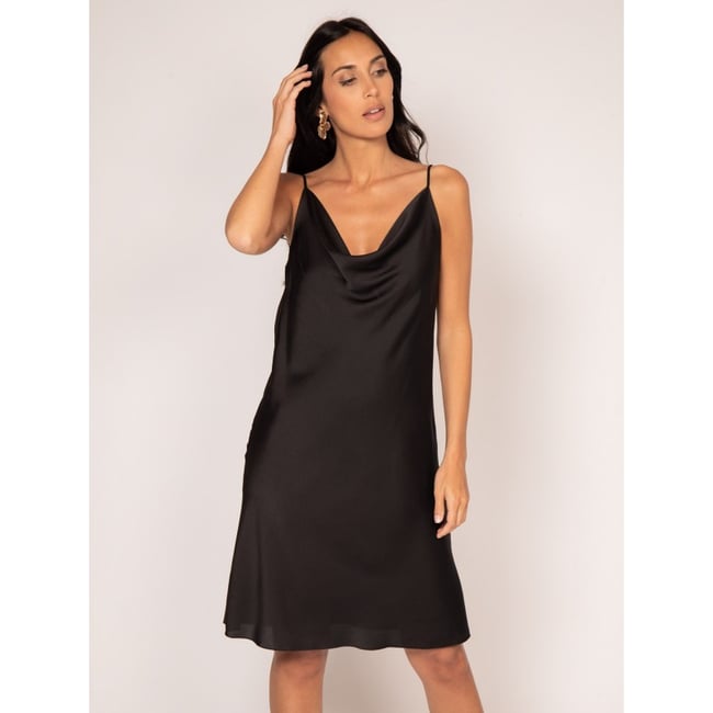 Robe Courte Satin Idalia - DONA LISA