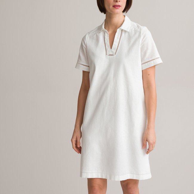 Robe droite, mi-longue, manches courtes - ANNE WEYBURN