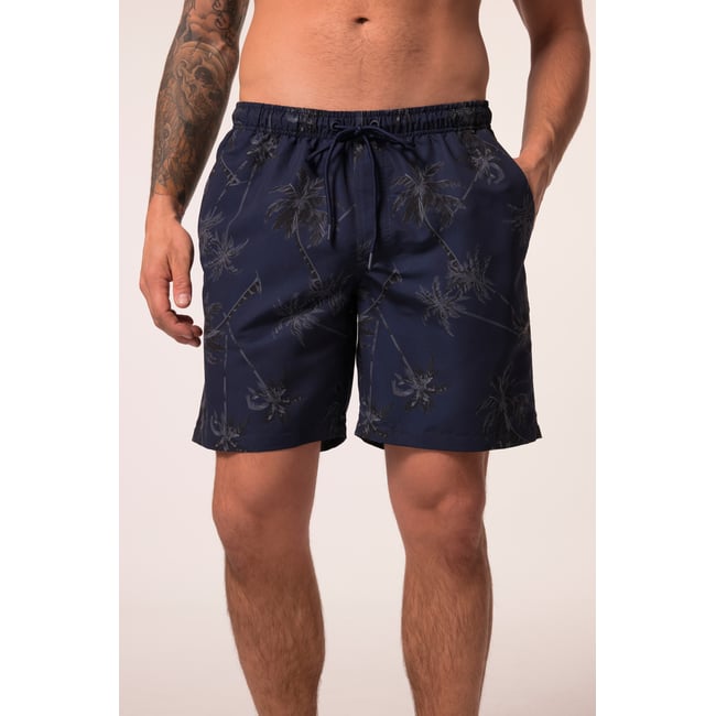 Short de bain, collection Beachwear bleu nuit mat <span itemprop=