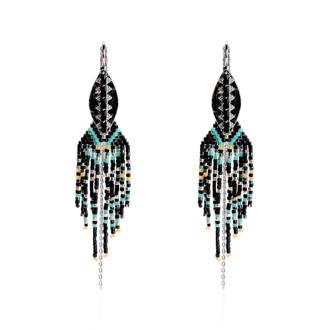 Boucles d'oreilles pendantes avec perles AROMA - HIPANEMA