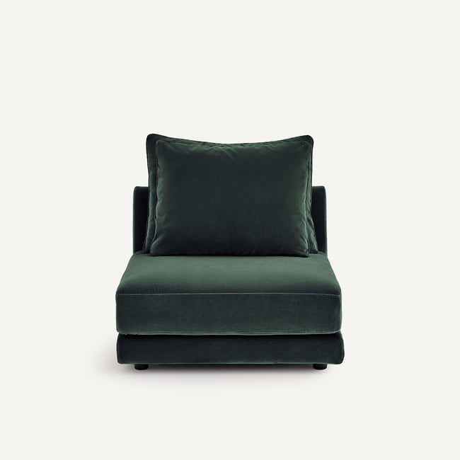 Sillón modular de terciopelo, TIBERIO - AM.PM