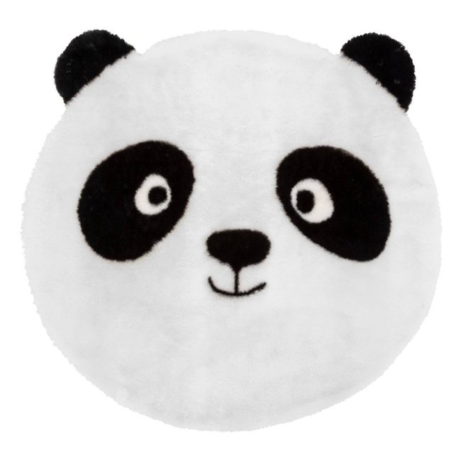 Tapis PANDA diamètre 100 rond Couleur blanc <span itemprop=
