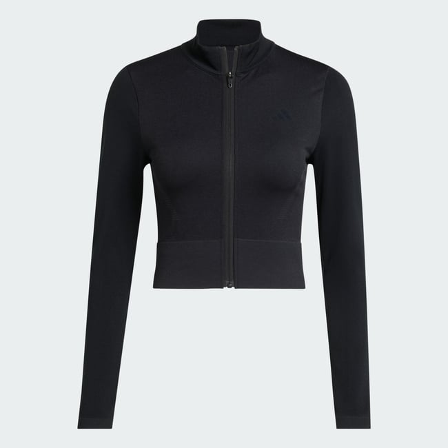 Veste D'entraînement Maille Zip Intégral Essentials Veste D'entraînement Maille Zip Intégral Essentials black <span itemprop=