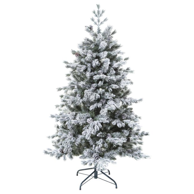 Sapin de Noël artificiel H180 cm YUKON Couleur blanc <span itemprop=