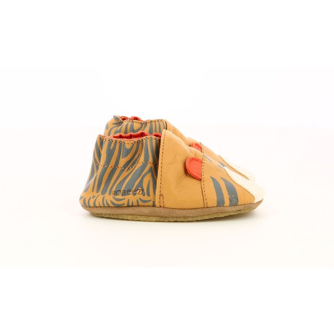 Chaussons Cuir AWESOME TIGER camel <span itemprop=