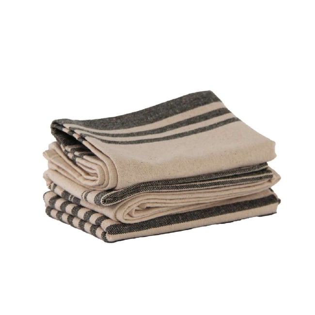 Lot de 3 torchons 100% coton lavé - SUD ETOFFE