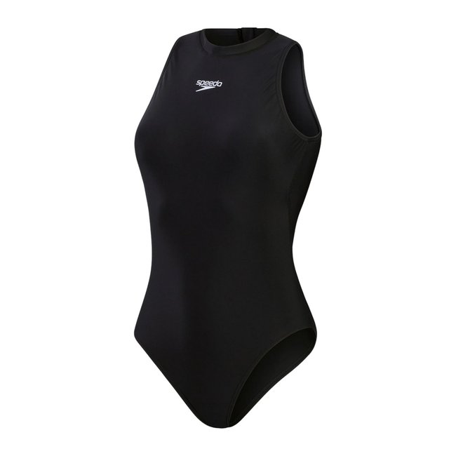 Maillot de bain 1 pièce à col ras-du-cou HYDRASUIT noir <span itemprop=
