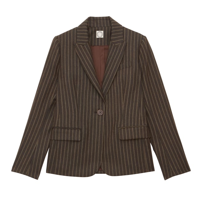 Veste Nicoletta en coton vert <span itemprop=