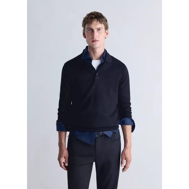 Polo en jersey de maille fine - MANGO MAN