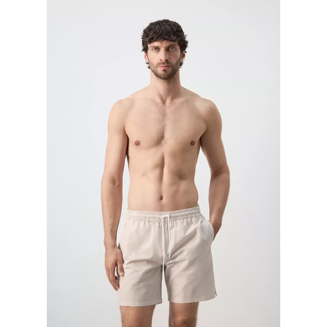 Maillot de bain effet seersucker - MANGO MAN
