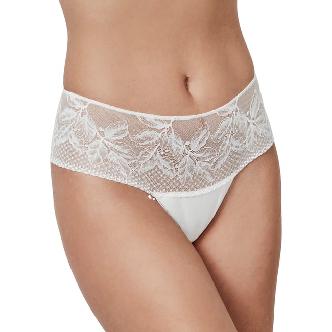 Shorty string MALITZIA MARIAGE ivoire <span itemprop=