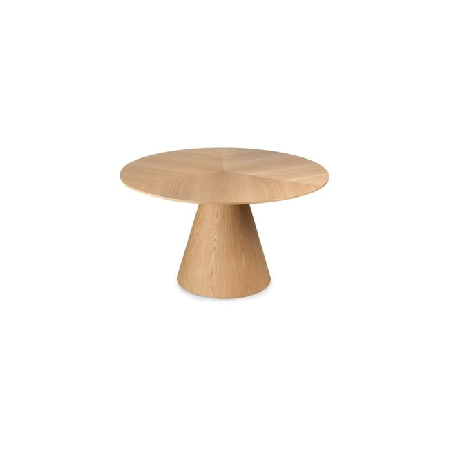 Table à manger ronde en chêne KORELLA Couleur chêne naturel <span itemprop=