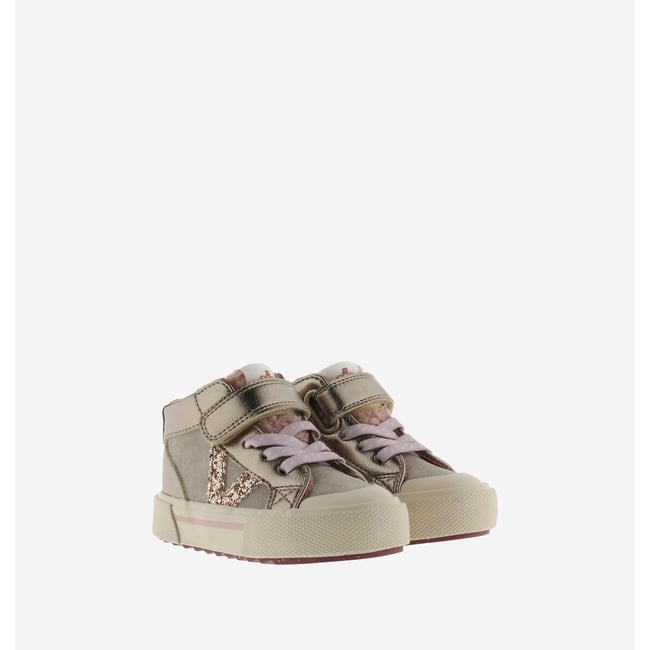 Zapatillas altas con velcro TRIBU beige               <span itemprop=