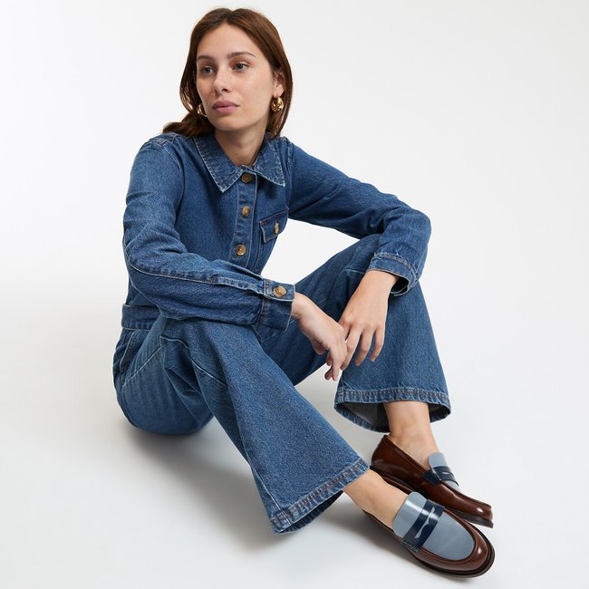 Signatures Eryn Denim Jumpsuit, indigo, LA REDOUTE COLLECTIONS