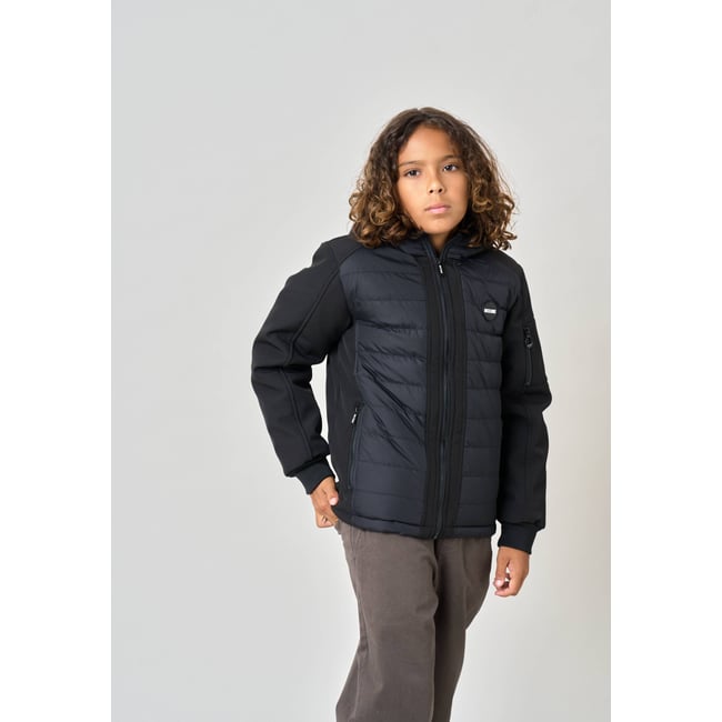 Blouson matelassé garçon  SECTOR black <span itemprop=