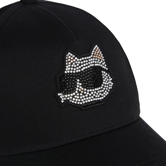 Casquette à strass en coton - KARL LAGERFELD KIDS