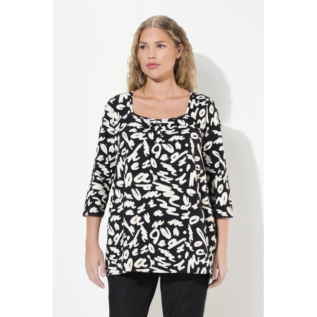 T-shirt avec plis fantaisie - ULLA POPKEN