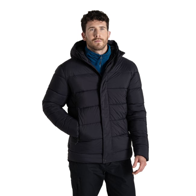 Veste matelassée à capuche EXPERT noir <span itemprop=