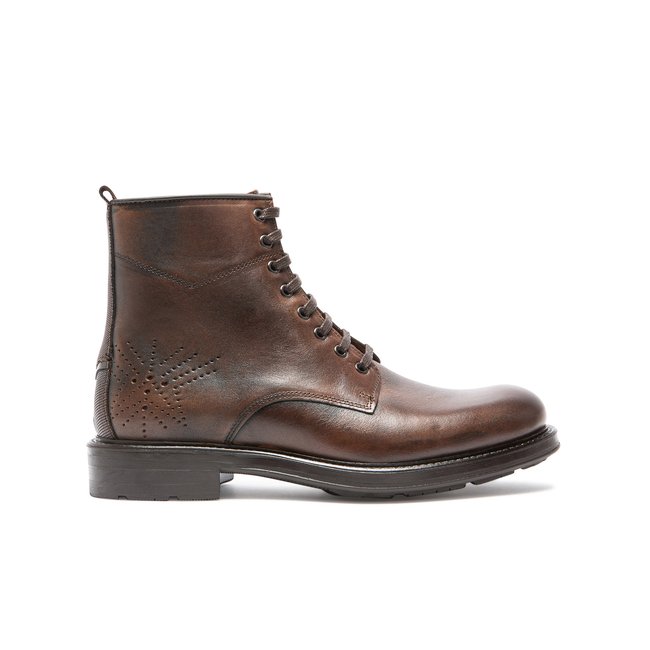 Boots cuir JIMMY FO VGT cognac <span itemprop=