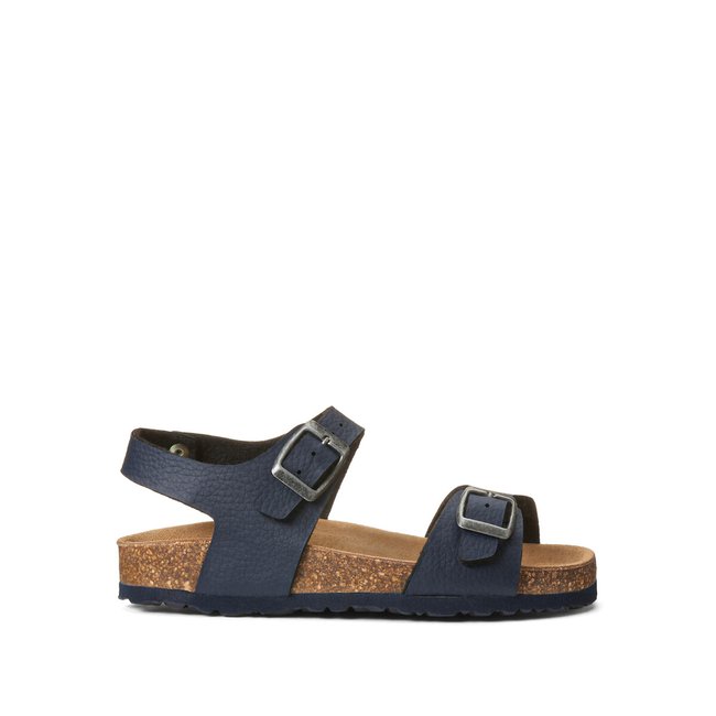 Kids Buckled Sandals, navy blue, LA REDOUTE COLLECTIONS