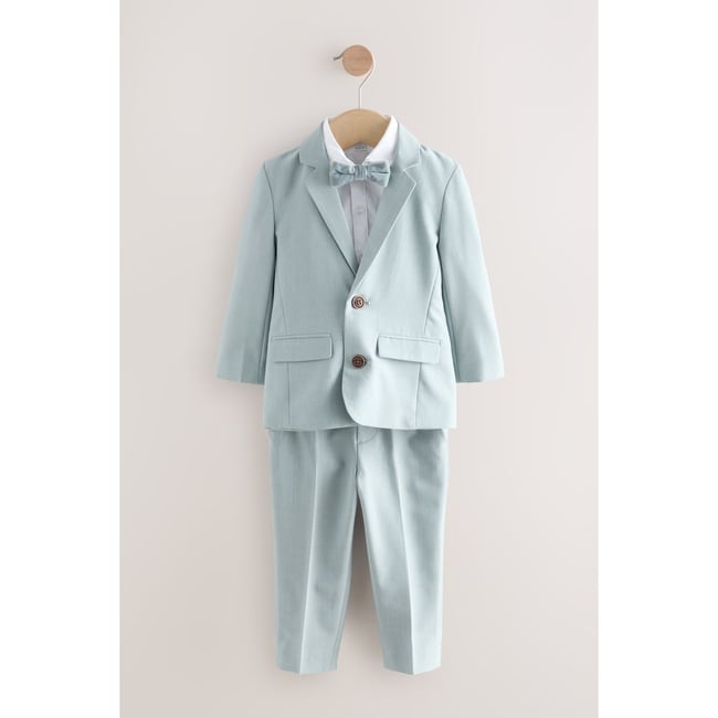 Blazer, chemise, pantalon et nœud papillon bleu <span itemprop=