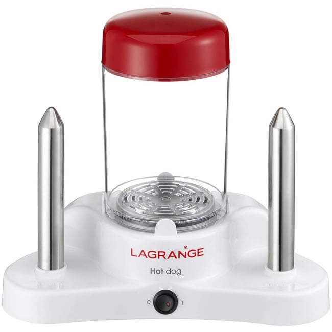 Appareil à Hot dog 2 pics blanc rouge blanc/rouge <span itemprop=