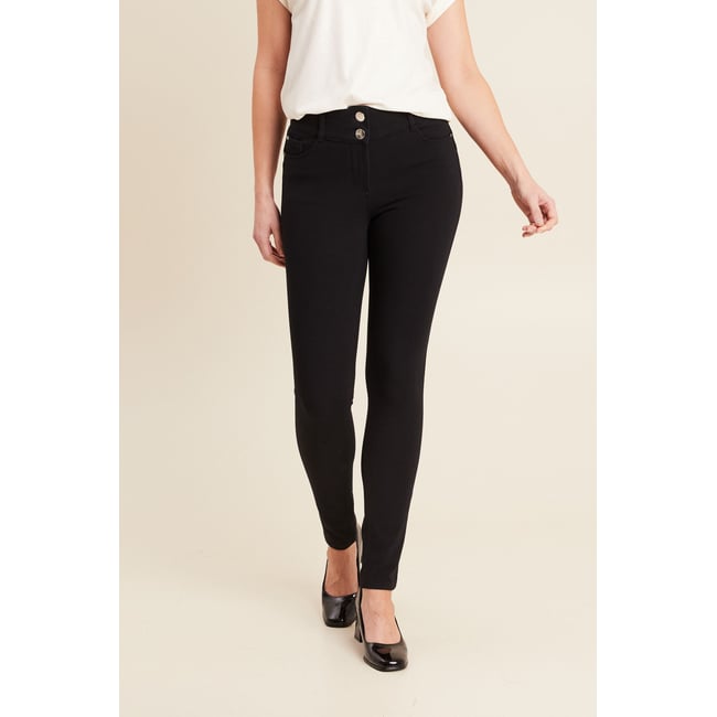 Jean slim stretch noir <span itemprop=