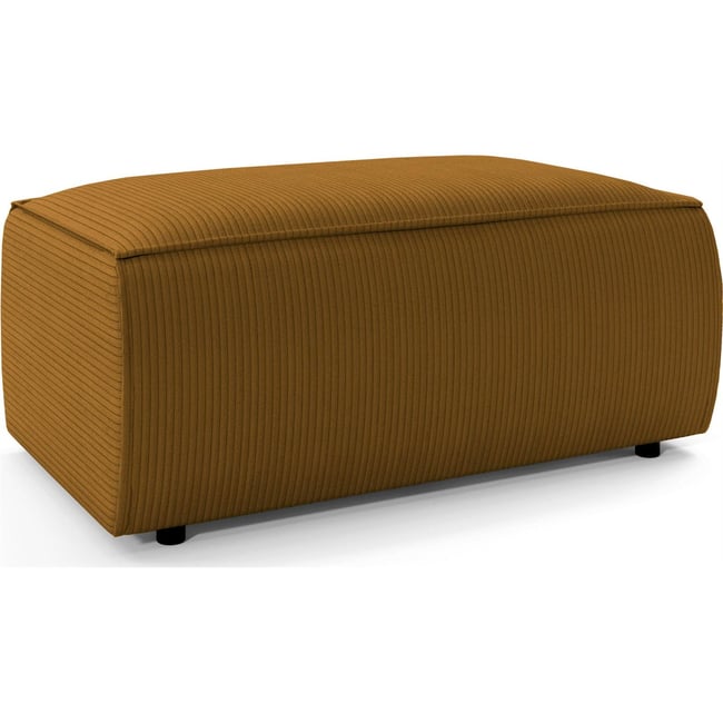 Pouf rectangulaire velours côtelé FARESE - RECOLLECTION