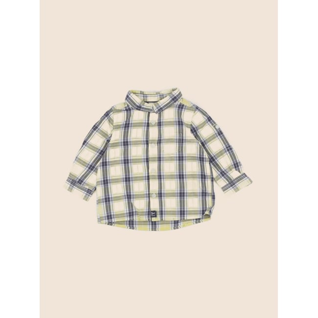 Chemise - Très bon état bleu, jaune <span itemprop=