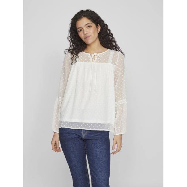 Blouse À Manches Longues snow white <span itemprop=