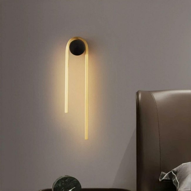 Светильник настенный с двойной LED-полосой и регулировкой цвета черный SO'HOME