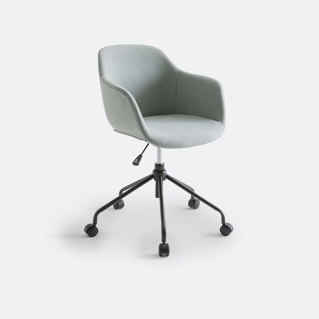 Fauteuil de bureau rotatif à roulettes, Halva Couleur vert <span itemprop=