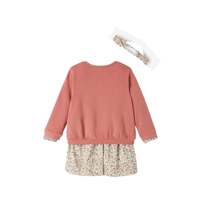Lot De 4 Pièces Verbaudet Fille 18 Mois : 1 Robe + 3 Sous-pulls (bodys) - Multicolore, Occasion En Excellent état