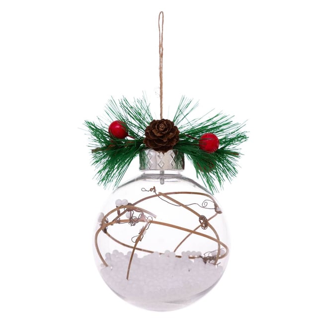 Boule de Noël Transparent Décoration 8 cm - FEERIC LIGHTS & CHRISTMAS