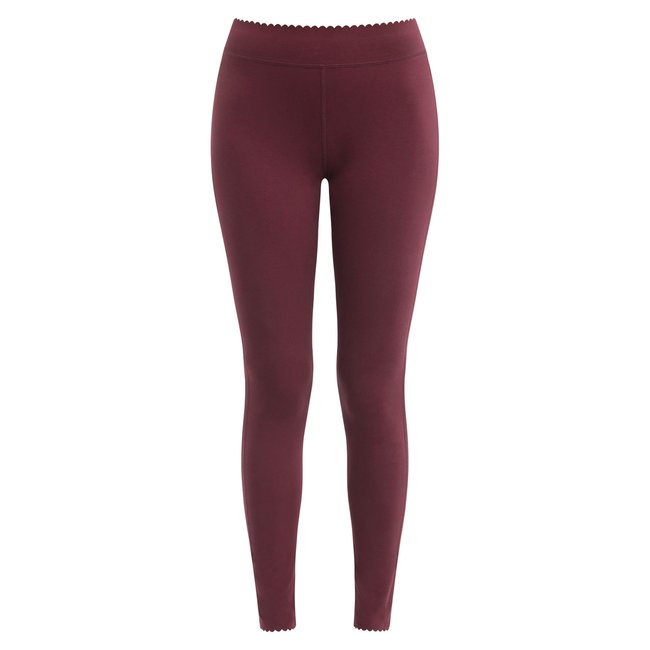 Legging long coton Body Touch Easy rubis fonce <span itemprop=